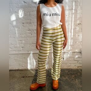 Lisa Says Gah Luca Knit Pant in Sky Stripe